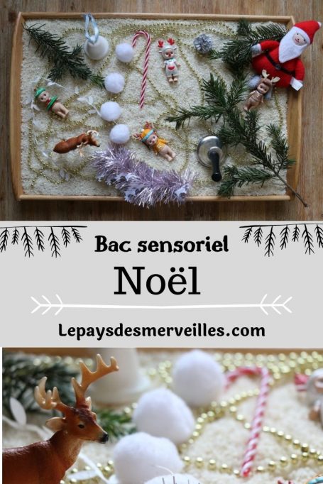 Bac sensoriel de Noël