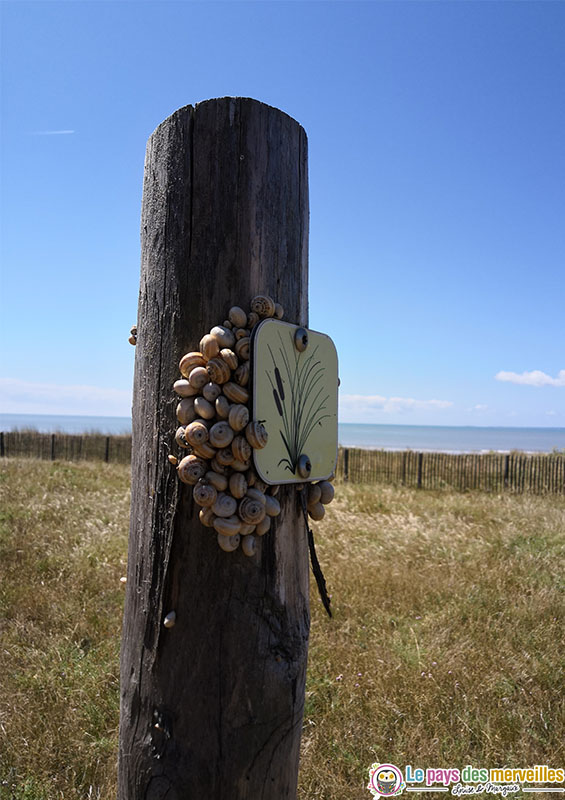 Panneau de randonnée en Vendée