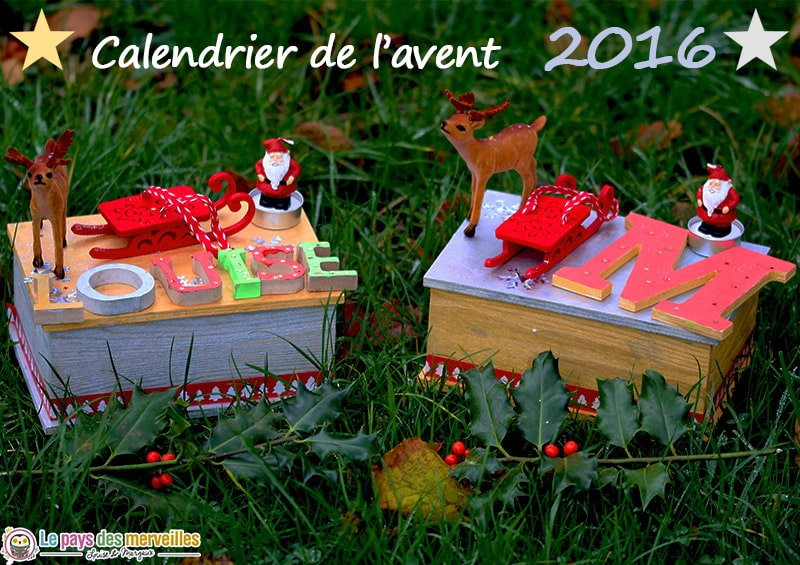 Boite calendrier de l'avent