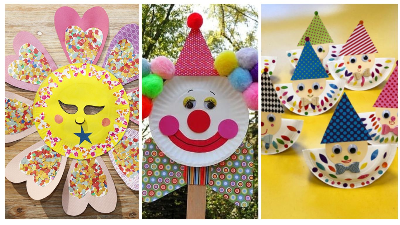 bricolage carnaval assiettes en carton