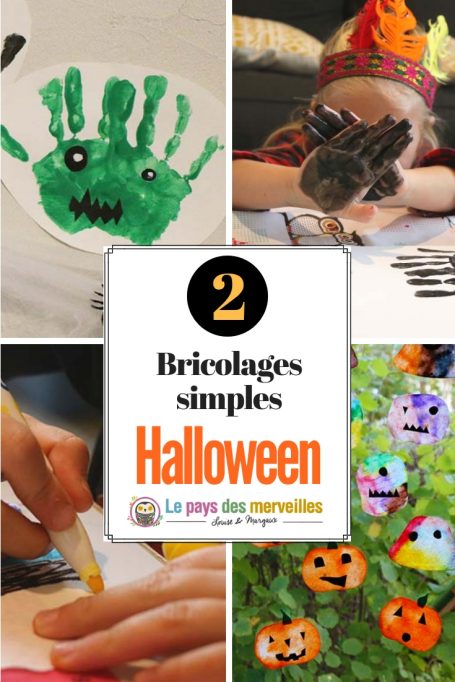 2 bricolages faciles pour Halloween