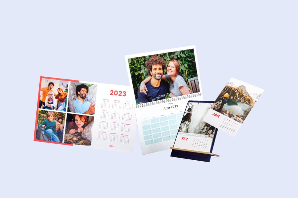 calendriers photos personnalisés application Cheerz