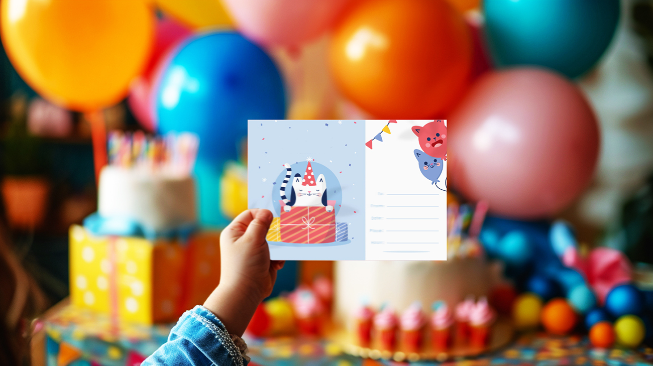 Carte invitation anniversaire enfant