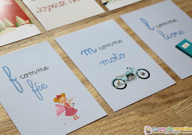 Cartes Montessori alphabet