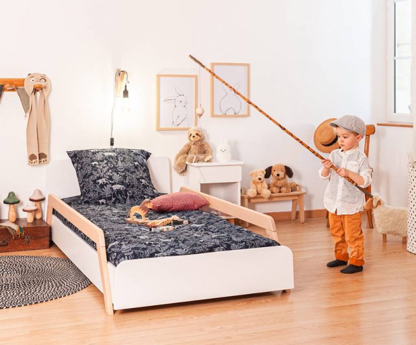 chambre enfant anti-cauchemar, lit en bois