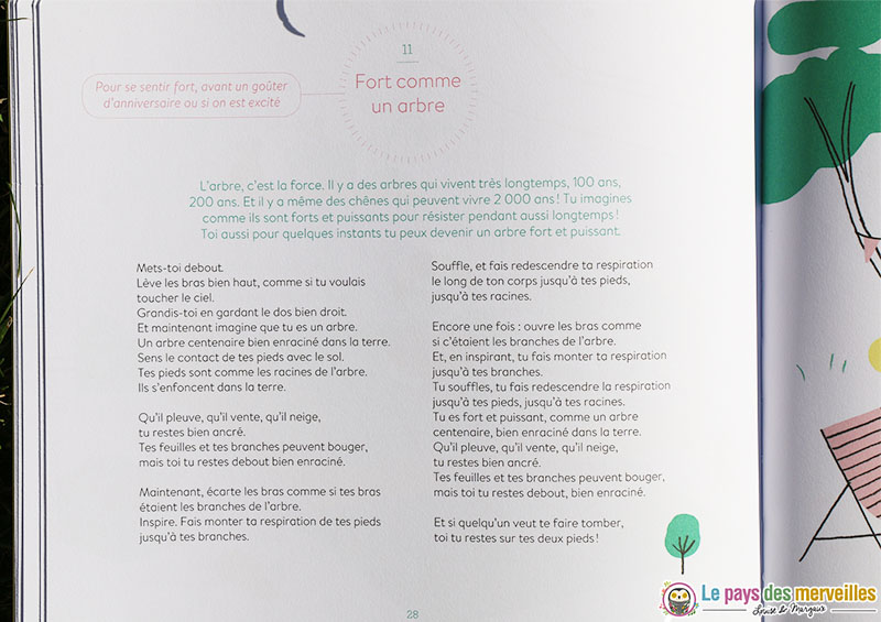 "Fort comme un arbre" chanson de relaxation pour enfant