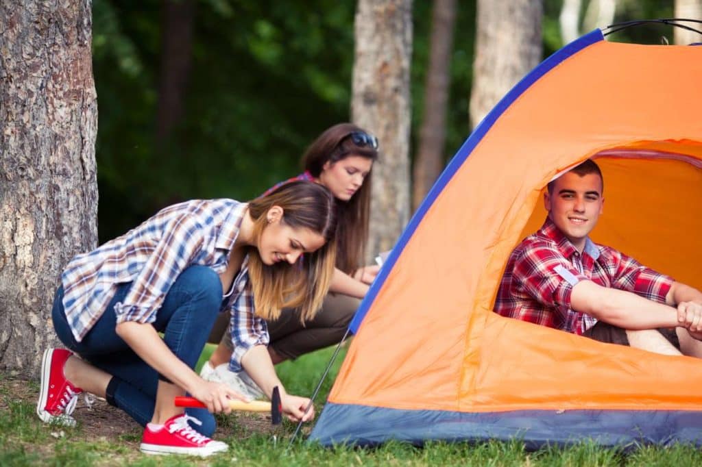 tente famille camping weekend