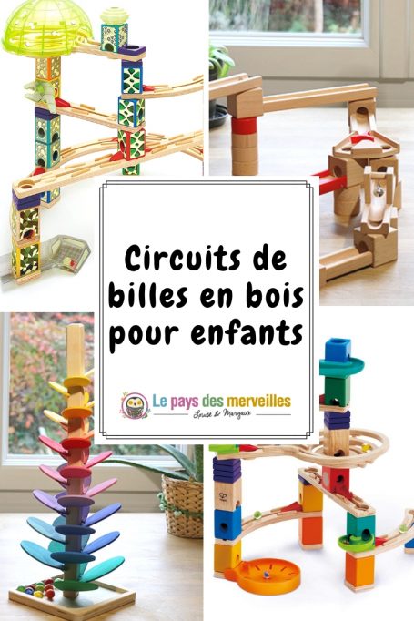 Circuit de billes en bois pour les enfants