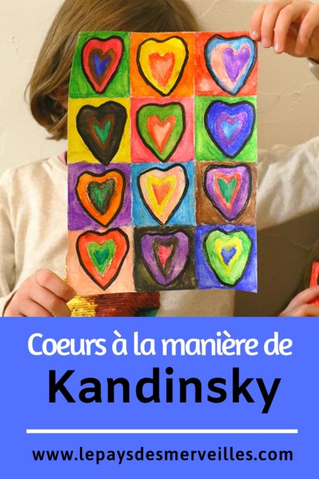 coeurs à la manière de Vassily Kandinsky