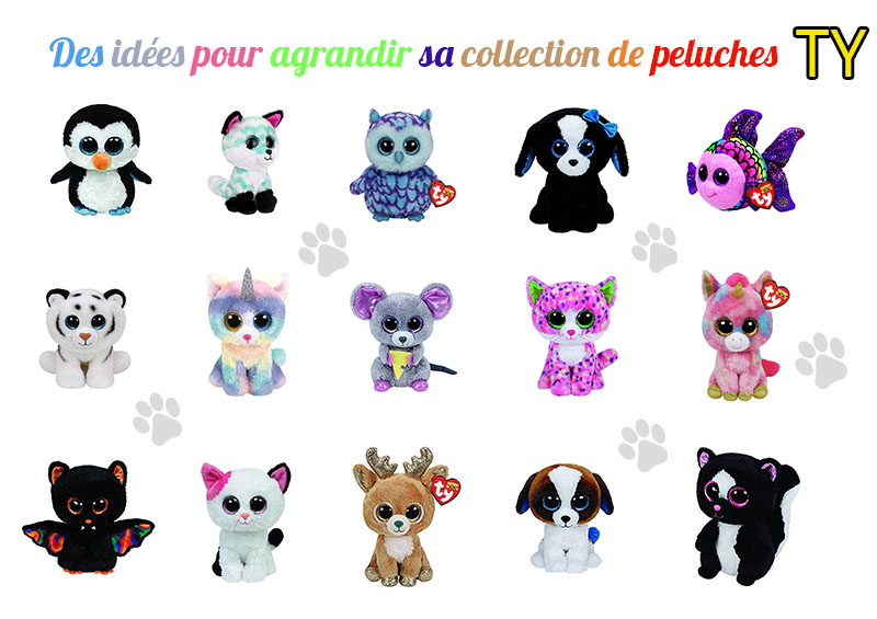 Collection peluches animaux TY