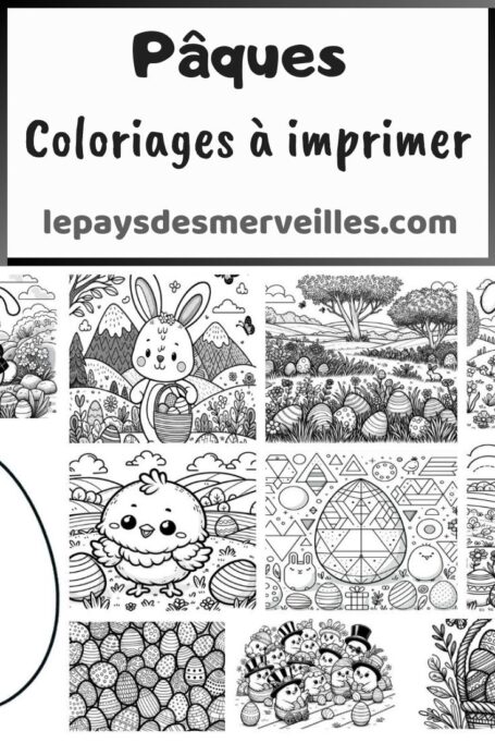 Coloriages de Pâques gratuits à télécharger et imprimer