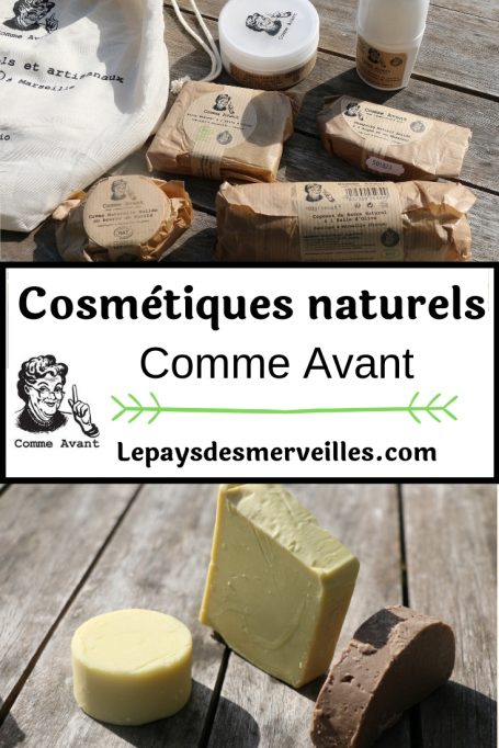 Cosmétiques naturels et artisanaux Comme Avant