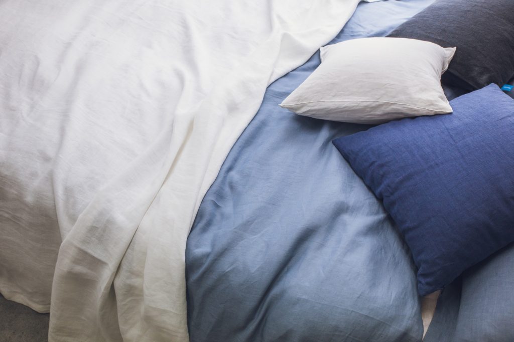 une couette d'été en lin pour les chaude nuit d'été