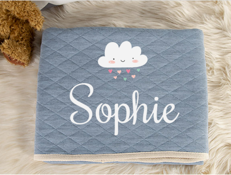 Couverture de naissance personnalisée