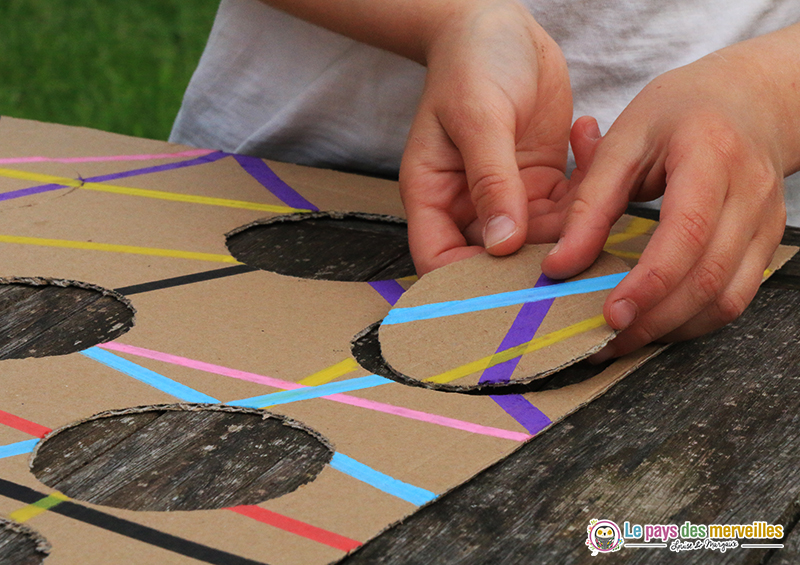 puzzle enfant crée avec du carton