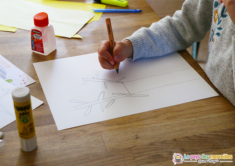 Dessiner un arbre au crayon à papier