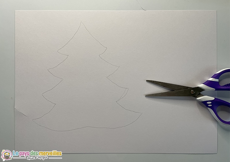 Dessin sapin de Noël 