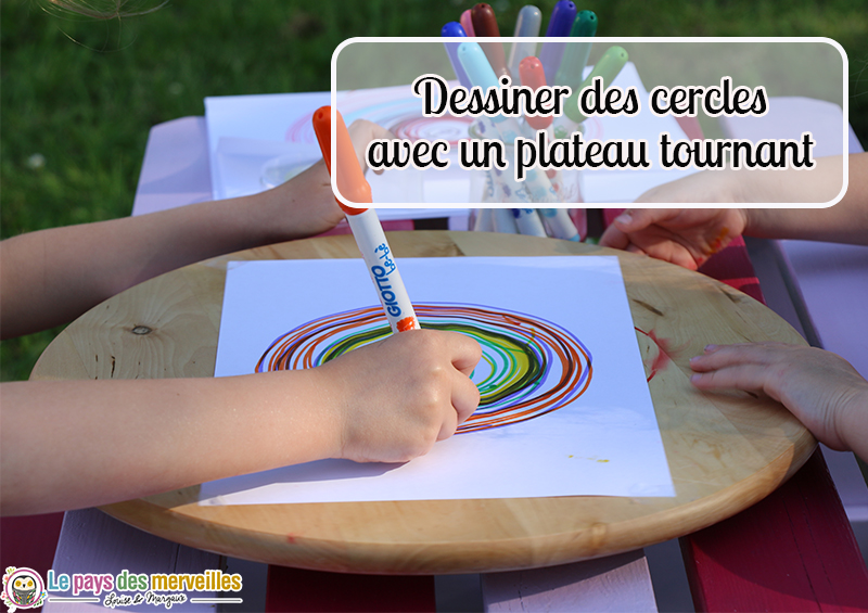 Dessiner des spirales avec un plateau tournant