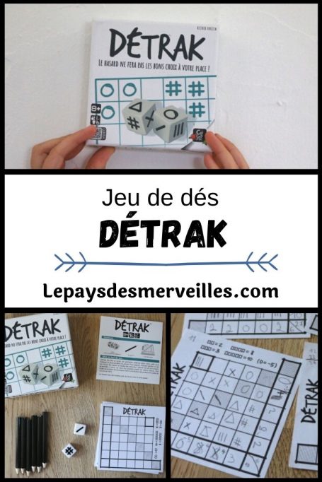 jeu de dés Détrak