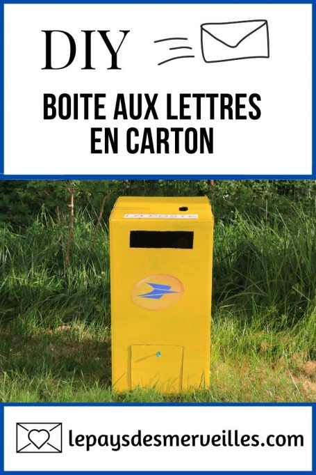 Diy boite aux lettres en carton