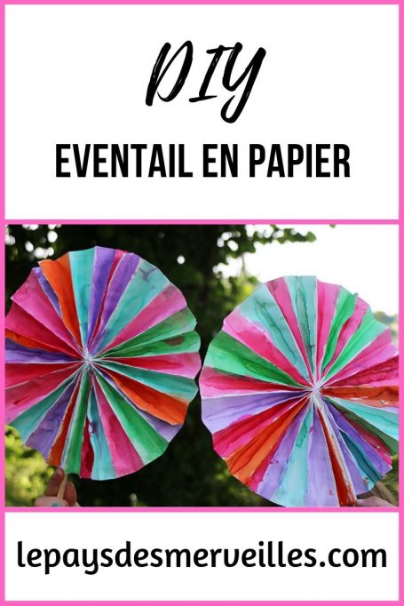 DIY éventail en papier