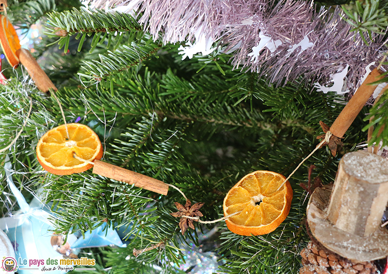 Guirlande de Noël au parfum d'orange