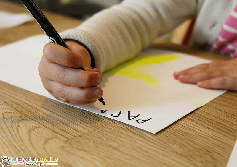 Ecriture en petite section de maternelle