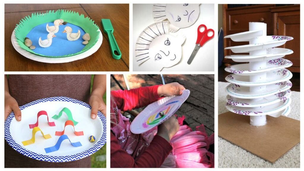 jeux enfant à fabriquer avec assiettes en carton