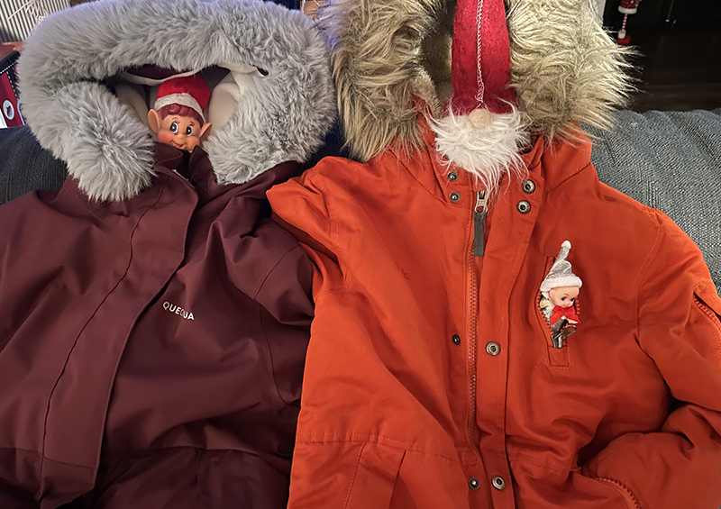 déguisement lutin avec les vêtements des enfants 