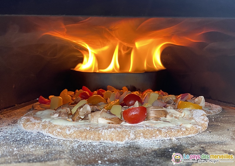 Four à pizza maison au feu de bois