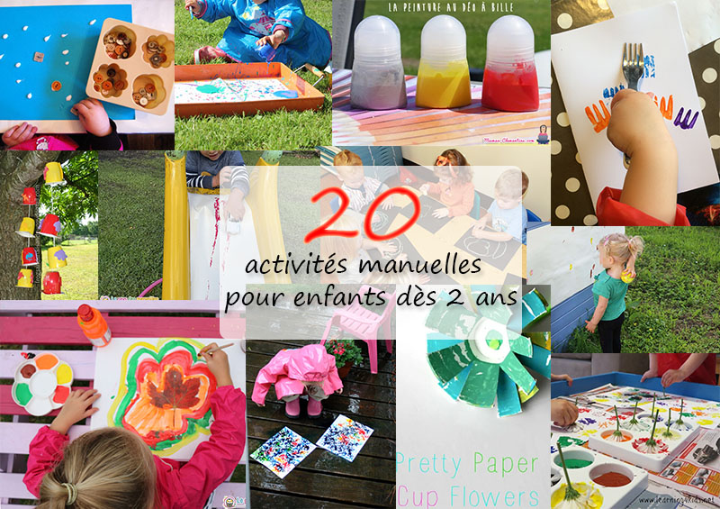 20 idées d'activités manuelles pour les enfants de 2 ans 