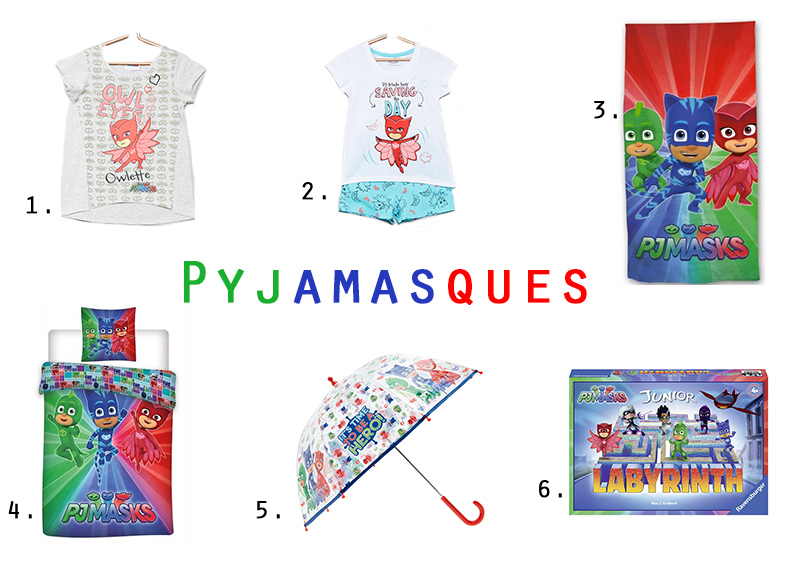 liste d'idées cadeaux sur le thème des pyjamasques