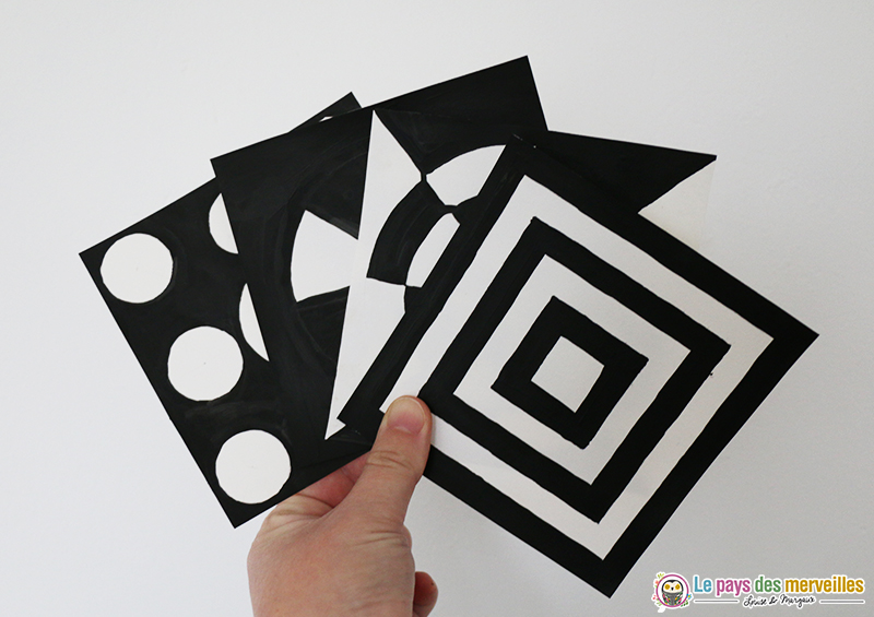 DIY images contrastées pour bébé