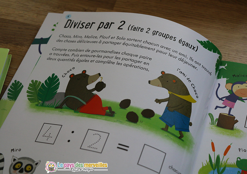 exercices diviser par 2