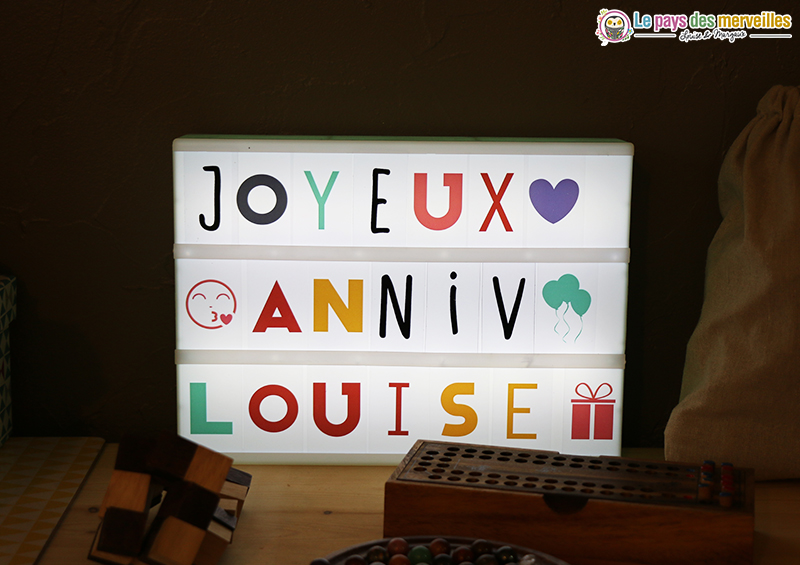 lightbox joyeux anniversaire