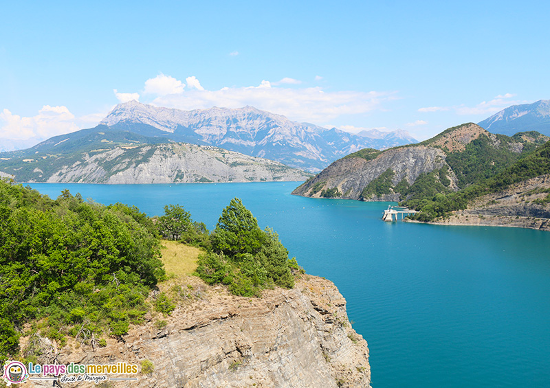 Vue depuis le barrage de Serre-Ponçon