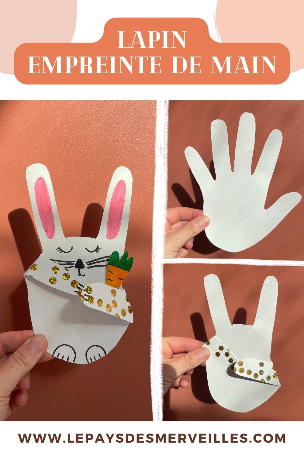 Mitaines de fourrure de lapin véritable tricotés à la main