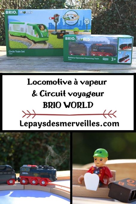 Locomotive à vapeur et circuit voyageur BRIO WORLD