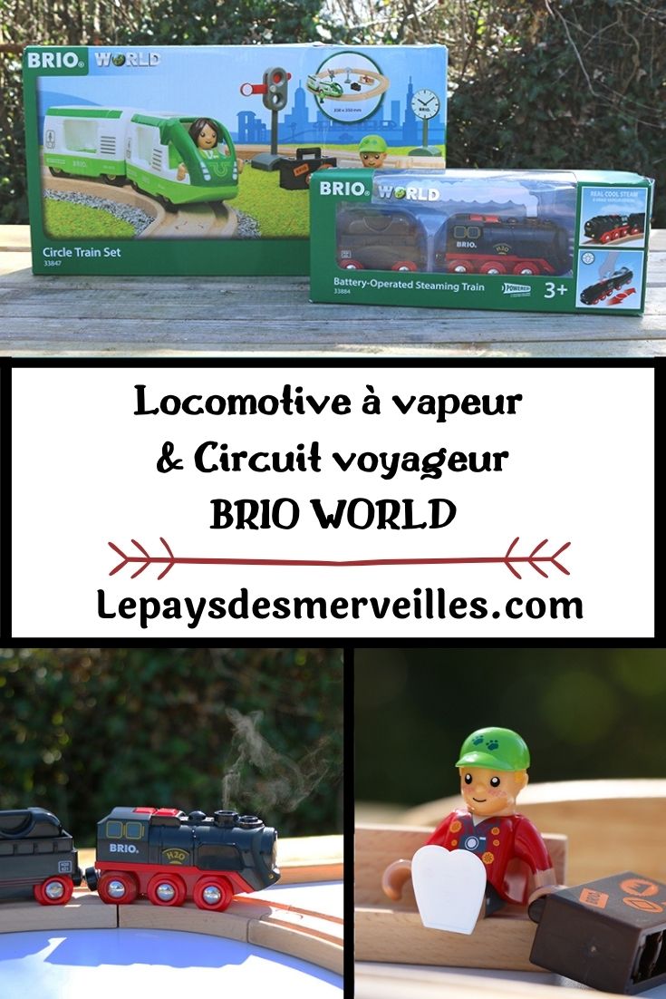 Circuit Train BRIO World Avec Locomotive à Vapeur Réelle - 24 Pièces - Circuit En 8 - Compatible Autres Marques - Dès 3 Ans
