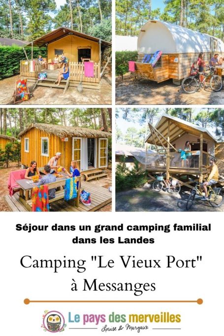 Camping familial Le Vieux Port situé à Messanges dans les Landes