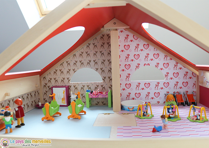 Decoration maison en bois pour Playmobil