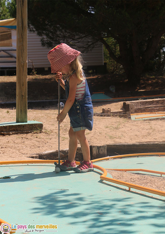 Mini-golf gratuit camping en vendée