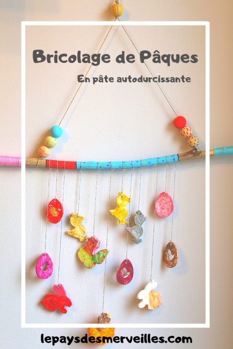 Bricolage de Pâques en pâte autodurcissante