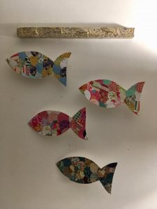 mobile poissons en papier