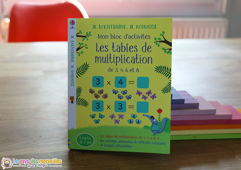 Mon bloc d'activités les tables de multiplication Usborne