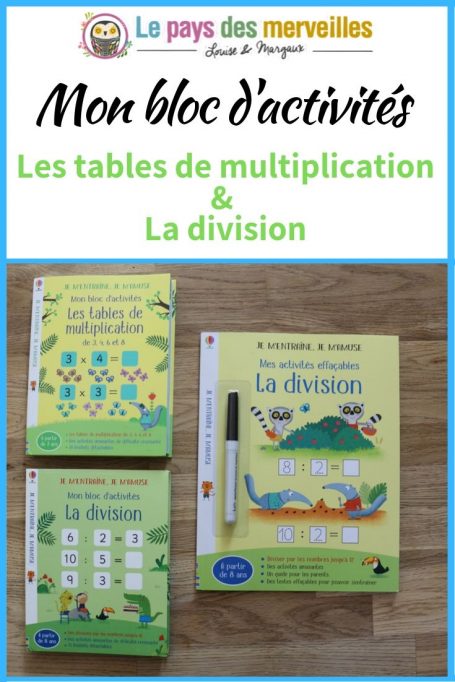 Bloc activités Usborne Multiplications et division