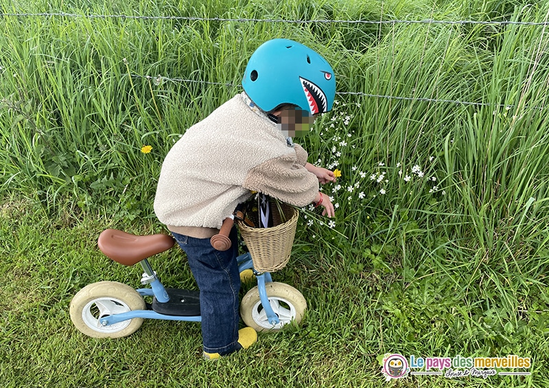 activité motricité fine avec des fleurs dans la nature avec les enfants