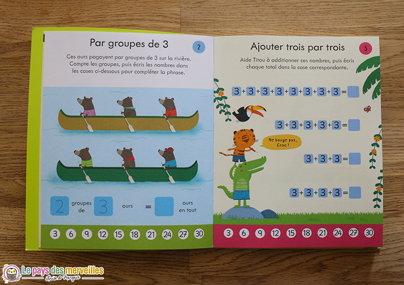 Apprendre la table de multiplication de 3