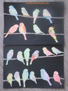 peinture oiseaux