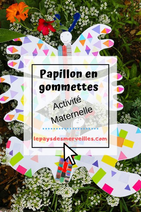 Papillon en gommettes